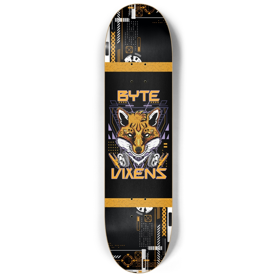Byte Vixens Skateboard Deck