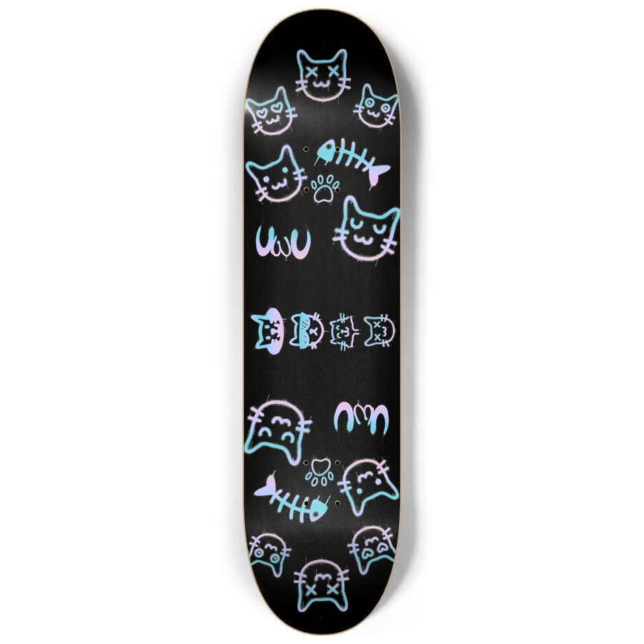 Tagged Tabbies Skateboard Deck