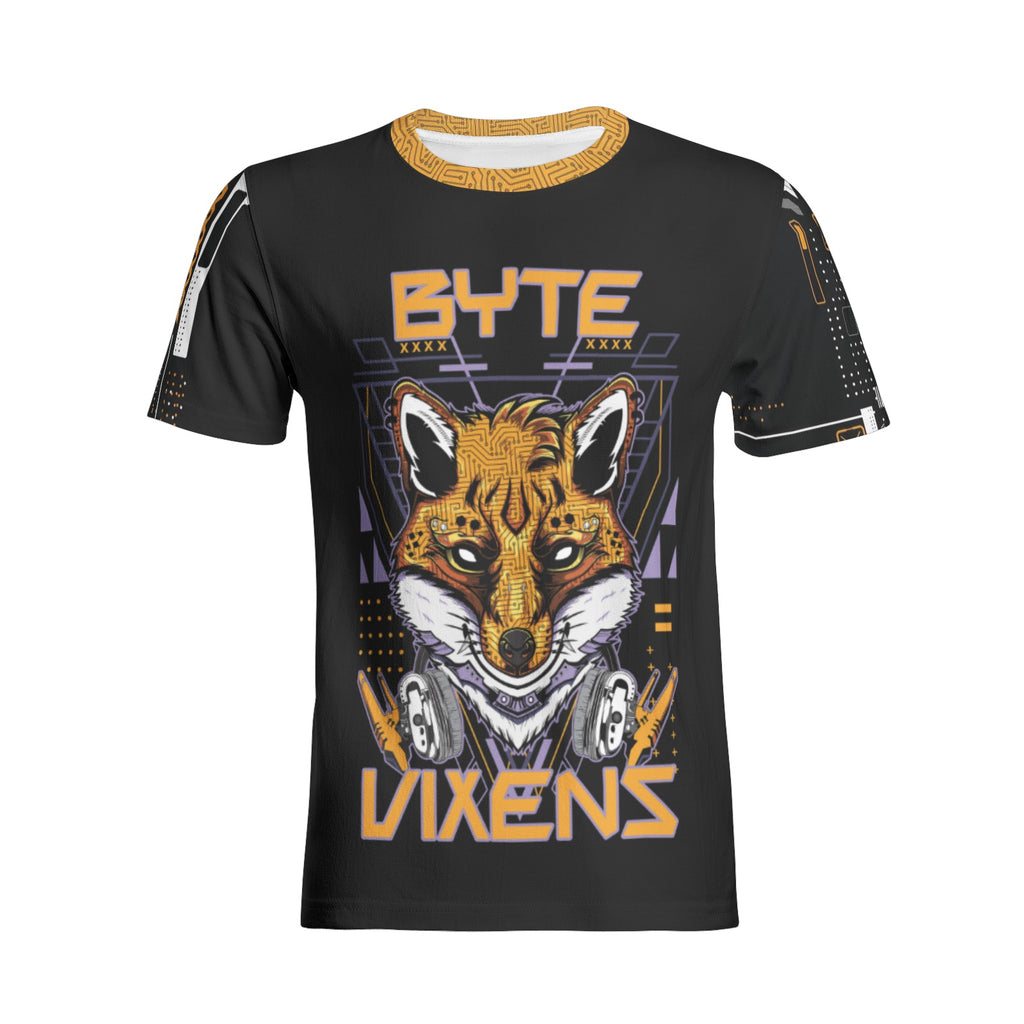Byte Vixens Unisex All-Over Print Cotton T-shirts