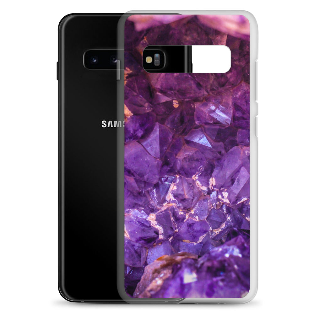 Purple Amethyst Crystal Samsung Case