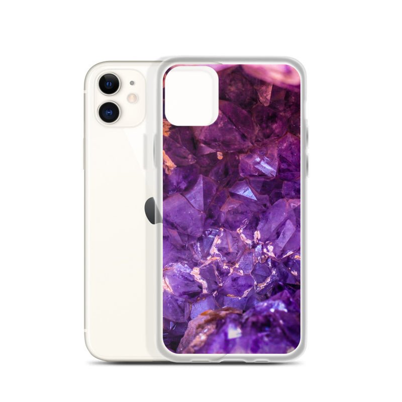 Purple Amethyst Crystal iPhone Case