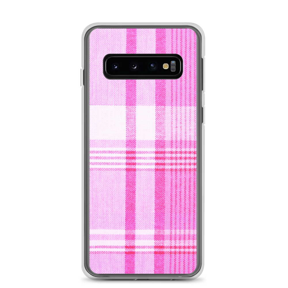 Pink Plaid Samsung Case