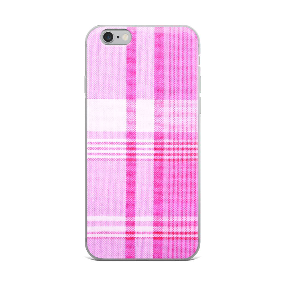 Pink Plaid iPhone Case