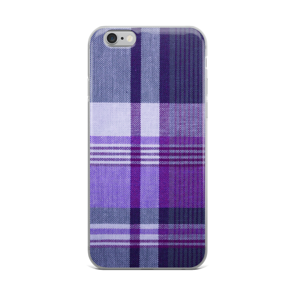 Purple Plaid iPhone Case