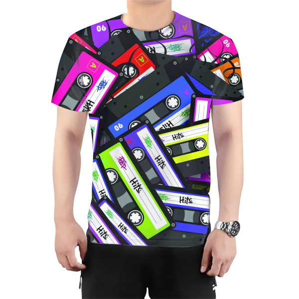 Cyber Mixtape All Over Print T-Shirt